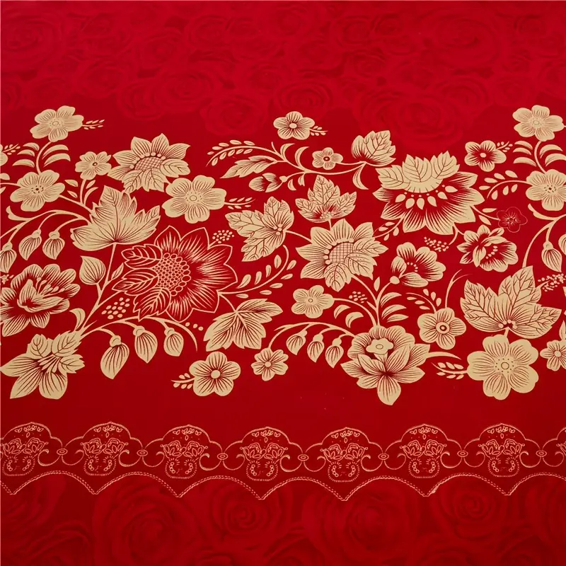 Royal Crimson Floral Bed Skirt & Sheet Set